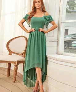 Ever-Pretty US Cold Shoulder High Low Bridesmaid Dress