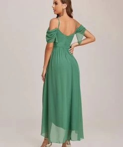 Ever-Pretty US Cold Shoulder High Low Bridesmaid Dress