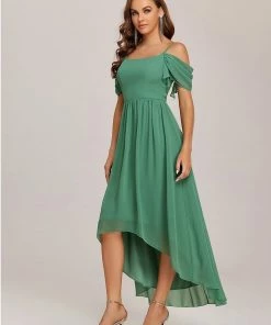 Ever-Pretty US Cold Shoulder High Low Bridesmaid Dress
