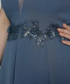 Ever-Pretty US Plus Size V-Neck Sleeveless Floral Sequin High-Low Bridesmaid Dress SHOP BY OCCASION