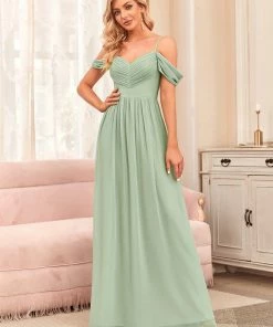 Ever-Pretty US SHOP BY OCCASION Pleated V-Neck Cold Shoulder Bridesmaid Dress 27 Ever-Pretty US SHOP BY OCCASION Pleated V-Neck Cold Shoulder Bridesmaid Dress