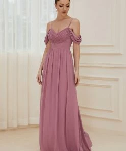 Ever-Pretty US SHOP BY OCCASION Pleated V-Neck Cold Shoulder Bridesmaid Dress 25 Ever-Pretty US SHOP BY OCCASION Pleated V-Neck Cold Shoulder Bridesmaid Dress