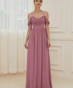 Ever-Pretty US SHOP BY OCCASION Pleated V-Neck Cold Shoulder Bridesmaid Dress 26 Ever-Pretty US SHOP BY OCCASION Pleated V-Neck Cold Shoulder Bridesmaid Dress