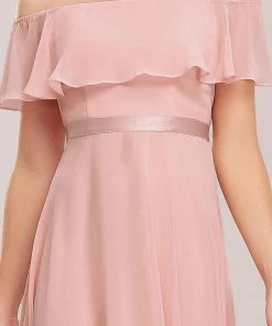 Ever-Pretty US Strapless Off-Shoulder Ruffle High Low Bridesmaid Dress Homecoming Dresses 9 Ever-Pretty US Strapless Off-Shoulder Ruffle High Low Bridesmaid Dress Homecoming Dresses