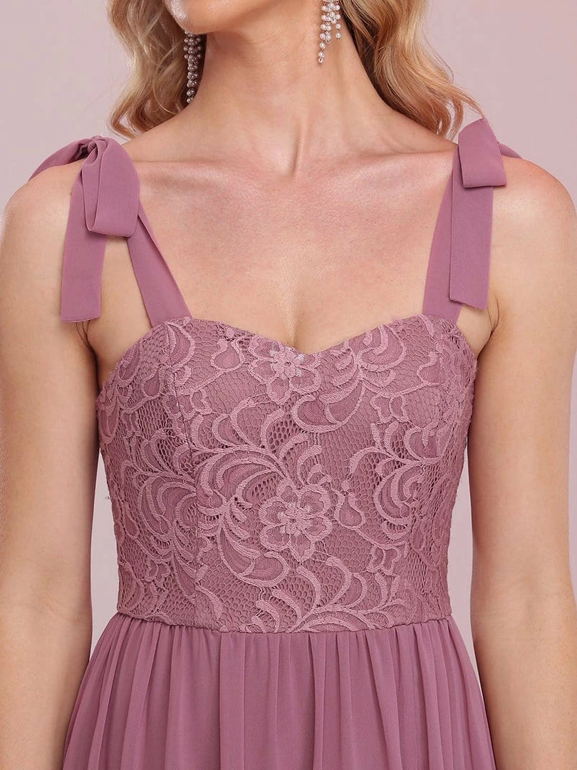 Ever-Pretty US SHOP BY OCCASION Lace Sleeveless A-Line Front Slit Bridesmaid Dress 5 Ever-Pretty US SHOP BY OCCASION Lace Sleeveless A-Line Front Slit Bridesmaid Dress