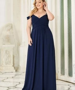 Ever-Pretty US Spaghetti Straps V-Neck A-Line Bridesmaid Dress
