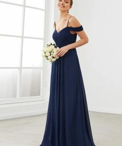 Ever-Pretty US Spaghetti Straps V-Neck A-Line Bridesmaid Dress