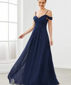 Ever-Pretty US Spaghetti Straps V-Neck A-Line Bridesmaid Dress