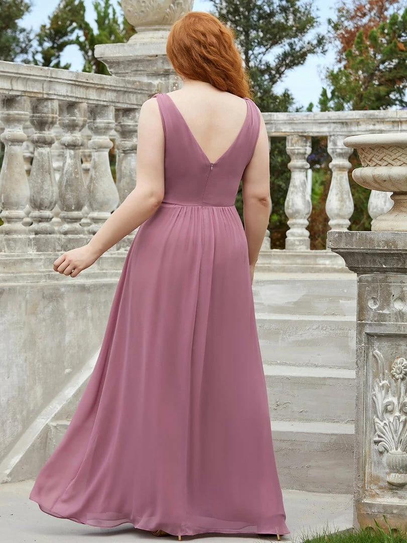 Ever-Pretty US Plus Size Sleeveless A-Line Floor-Length V-Neck Bridesmaid Dress SHOP BY STYLE 2 Ever-Pretty US Plus Size Sleeveless A-Line Floor-Length V-Neck Bridesmaid Dress SHOP BY STYLE