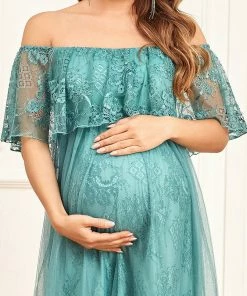 Ever-Pretty US Maternity Dresses Empire Waist Vintage Floral Foldover Double-Layer Bump Friendly Dress 7 Ever-Pretty US Maternity Dresses Empire Waist Vintage Floral Foldover Double-Layer Bump Friendly Dress