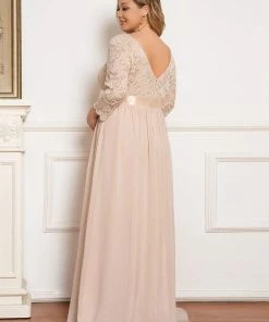 Ever-Pretty US Plus Size Sweetheart 3/4 Sleeve Floor-Length Lace Maternity Dress Maternity Dresses 30 Ever-Pretty US Plus Size Sweetheart 3/4 Sleeve Floor-Length Lace Maternity Dress Maternity Dresses