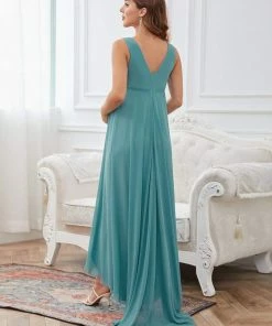 Ever-Pretty US Jeweled Top Asymmetrical Formal Maternity Dress