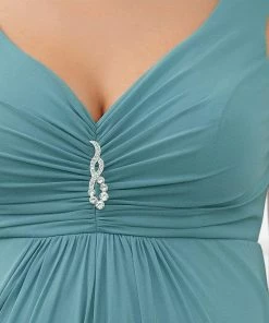 Ever-Pretty US Jeweled Top Asymmetrical Formal Maternity Dress