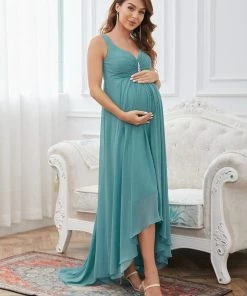 Ever-Pretty US Jeweled Top Asymmetrical Formal Maternity Dress