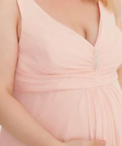 Ever-Pretty US Jeweled Top Asymmetrical Formal Maternity Dress