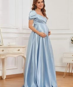 Ever-Pretty US Elegant V-Neck Floor-Length Short Sleeve Bump Friendly Dresses 24 Ever-Pretty US Elegant V-Neck Floor-Length Short Sleeve Bump Friendly Dresses