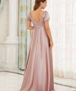 Ever-Pretty US Elegant V-Neck Floor-Length Short Sleeve Bump Friendly Dresses 18 Ever-Pretty US Elegant V-Neck Floor-Length Short Sleeve Bump Friendly Dresses