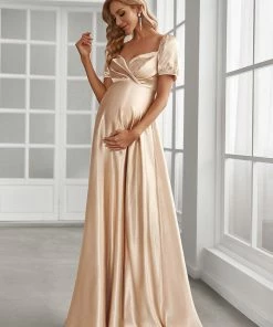 Ever-Pretty US Elegant V-Neck Floor-Length Short Sleeve Bump Friendly Dresses 28 Ever-Pretty US Elegant V-Neck Floor-Length Short Sleeve Bump Friendly Dresses