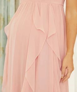 Ever-Pretty US V-Neck Sleeveless Ruffled A-Line Maternity Dress Maternity Dresses
