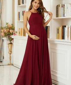 Ever-Pretty US SHOP BY OCCASION Elegant Halter Top Tulle A-Line Maternity Dress 8 Ever-Pretty US SHOP BY OCCASION Elegant Halter Top Tulle A-Line Maternity Dress