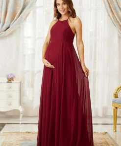 Ever-Pretty US SHOP BY OCCASION Elegant Halter Top Tulle A-Line Maternity Dress 9 Ever-Pretty US SHOP BY OCCASION Elegant Halter Top Tulle A-Line Maternity Dress