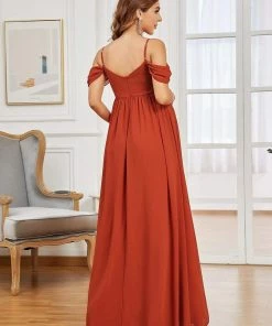 Ever-Pretty US Off-Shoulder Spaghetti Strap A-Line Maternity Dress Maternity Dresses