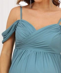 Ever-Pretty US Off-Shoulder Spaghetti Strap A-Line Maternity Dress Maternity Dresses