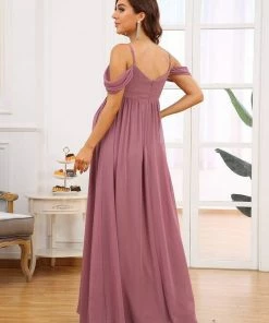 Ever-Pretty US Off-Shoulder Spaghetti Strap A-Line Maternity Dress Maternity Dresses