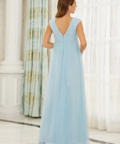 Ever-Pretty US V-Neck Sleeveless Floor-Length Bridesmaid Maternity Dress SHOP BY OCCASION