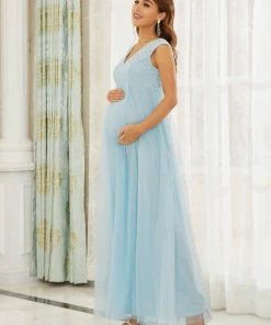 Ever-Pretty US V-Neck Sleeveless Floor-Length Bridesmaid Maternity Dress SHOP BY OCCASION 8 Ever-Pretty US V-Neck Sleeveless Floor-Length Bridesmaid Maternity Dress SHOP BY OCCASION