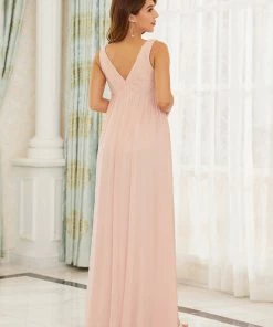 Ever-Pretty US V-Neck Lace Floor-Length A-Line Maternity Dress