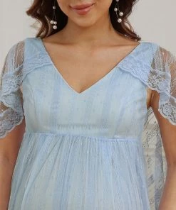 Ever-Pretty US Vintage Fitted Floor-Length Tulle Maternity Dress Maternity Dresses