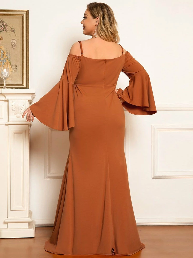 Ever-Pretty US Maternity Dresses Plus Size Long Sleeve Cold Shoulder Fishtail Maternity Dress 2 Ever-Pretty US Maternity Dresses Plus Size Long Sleeve Cold Shoulder Fishtail Maternity Dress