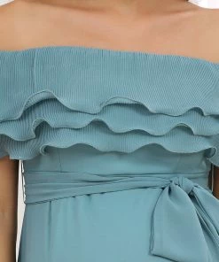 Ever-Pretty US A-Line Triple Pleated Ruffle Off-Shoulder Bump Friendly Dresses Maternity Dresses
