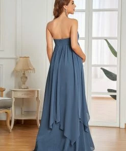 Ever-Pretty US A-Line Chiffon Convertible Sleeveless/Flutter Sleeve Bump Friendly Dresses