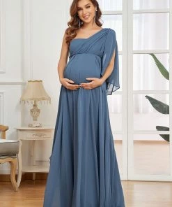 Ever-Pretty US A-Line Chiffon Convertible Sleeveless/Flutter Sleeve Bump Friendly Dresses