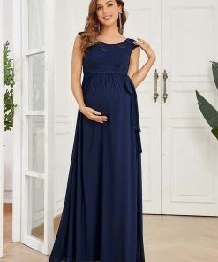 Ever-Pretty US A-Line Lace Tie Waist Bump Friendly Dresses 9 Ever-Pretty US A-Line Lace Tie Waist Bump Friendly Dresses