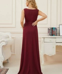 Ever-Pretty US Maternity Dresses Tie-Front Empire Waist Sleeveless Bump Friendly Dress
