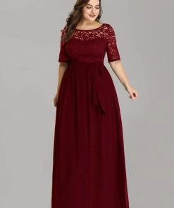 Ever-Pretty US Maxi Long Lace Illusion Plus Size Mother Of The Bride Dresses Party Dresses 58 Ever-Pretty US Maxi Long Lace Illusion Plus Size Mother Of The Bride Dresses Party Dresses