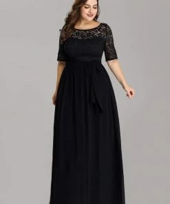 Ever-Pretty US Maxi Long Lace Illusion Plus Size Mother Of The Bride Dresses Party Dresses 68 Ever-Pretty US Maxi Long Lace Illusion Plus Size Mother Of The Bride Dresses Party Dresses