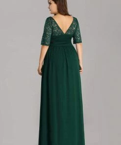 Ever-Pretty US Maxi Long Lace Illusion Plus Size Mother Of The Bride Dresses Party Dresses 62 Ever-Pretty US Maxi Long Lace Illusion Plus Size Mother Of The Bride Dresses Party Dresses