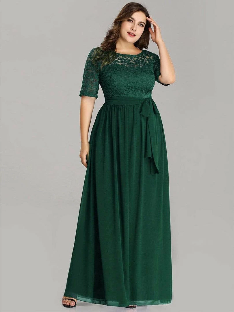 Ever-Pretty US Maxi Long Lace Illusion Plus Size Mother Of The Bride Dresses Party Dresses 21 Ever-Pretty US Maxi Long Lace Illusion Plus Size Mother Of The Bride Dresses Party Dresses