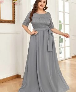 Ever-Pretty US Maxi Long Lace Illusion Plus Size Mother Of The Bride Dresses Party Dresses 73 Ever-Pretty US Maxi Long Lace Illusion Plus Size Mother Of The Bride Dresses Party Dresses