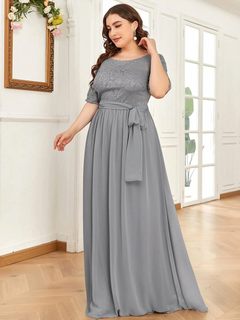 Ever-Pretty US Maxi Long Lace Illusion Plus Size Mother Of The Bride Dresses Party Dresses 29 Ever-Pretty US Maxi Long Lace Illusion Plus Size Mother Of The Bride Dresses Party Dresses