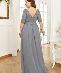 Ever-Pretty US Maxi Long Lace Illusion Plus Size Mother Of The Bride Dresses Party Dresses 71 Ever-Pretty US Maxi Long Lace Illusion Plus Size Mother Of The Bride Dresses Party Dresses