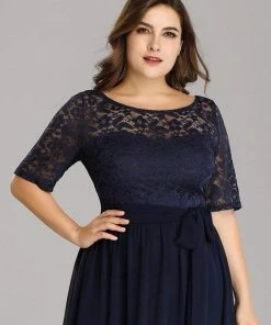 Ever-Pretty US Maxi Long Lace Illusion Plus Size Mother Of The Bride Dresses Party Dresses 53 Ever-Pretty US Maxi Long Lace Illusion Plus Size Mother Of The Bride Dresses Party Dresses