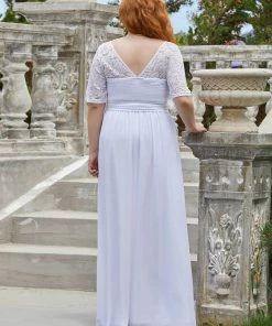 Ever-Pretty US Maxi Long Lace Illusion Plus Size Mother Of The Bride Dresses Party Dresses 47 Ever-Pretty US Maxi Long Lace Illusion Plus Size Mother Of The Bride Dresses Party Dresses