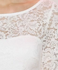 Ever-Pretty US SHOP BY OCCASION Elegant Lace Bodice Chiffon Maxi Evening Dress With Belt