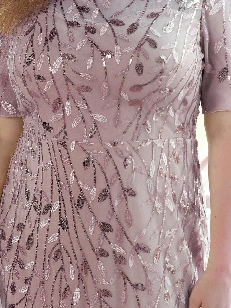 Ever-Pretty US Floral Sequin Print Maxi Long Fishtail Tulle Dresses With Half Sleeve SHOP BY OCCASION 40 Ever-Pretty US Floral Sequin Print Maxi Long Fishtail Tulle Dresses With Half Sleeve SHOP BY OCCASION