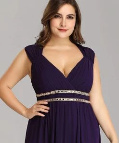 Ever-Pretty US Plus Size Sleeveless Grecian Style Formal Evening Dress